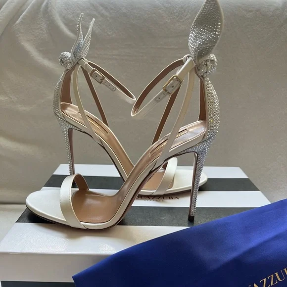Aquazzura Shoes Aquazzura White Heels Poshmark